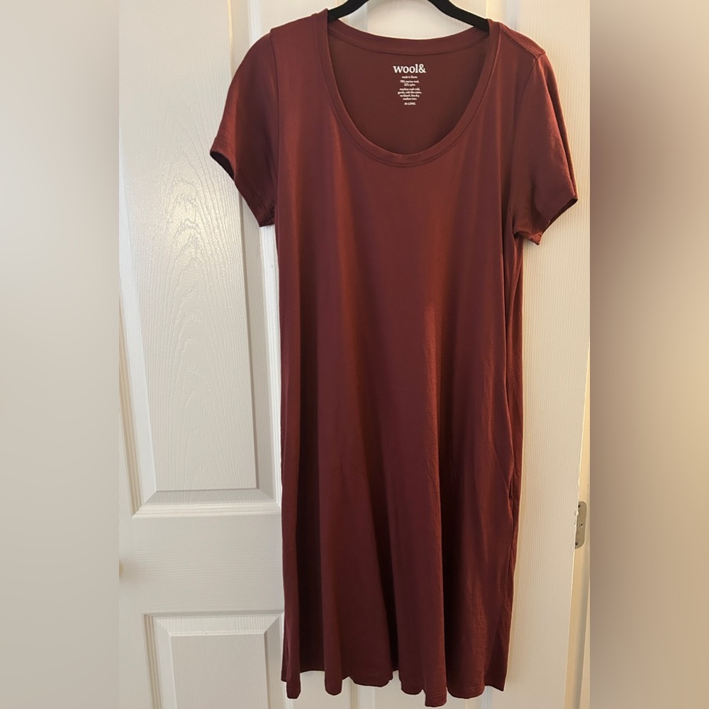 Wool& Maggie Swing Dress in Plum